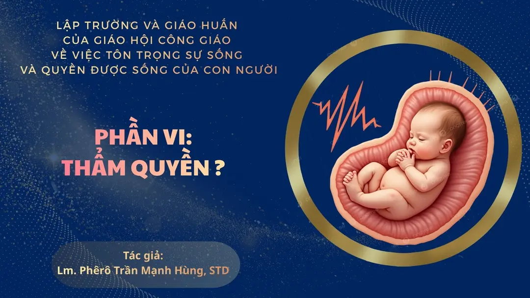 Lập trường và giáo huấn của Giáo Hội Công giáo về việc tôn trọng sự sống và quyền được sống của con người, phần 6 - thẩm quyền ?